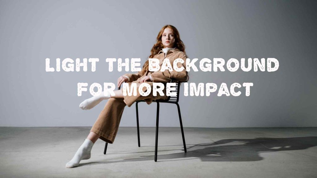 Indoor Photoshoot: How to Light the Background for More Impact